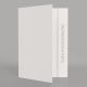 papier blanc 350g satiné  - Impression avec Dorure Argent - Recto/Verso