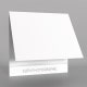 papier blanc 350g satiné  - Impression avec Dorure Argent - Recto/Verso