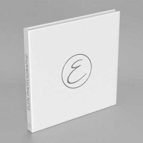 Album Cracblock - 24 pages blanches (12 feuillets) - Impression couverture avec dorure argent