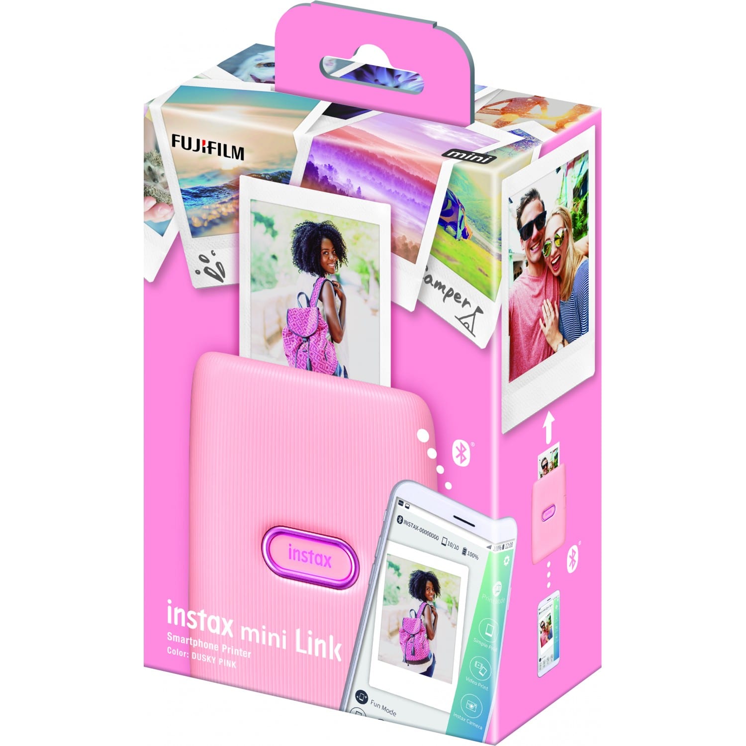 Fujifilm Instax Mini Link Rose Poudré - Imprimante pour Smartphone