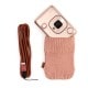 Instax Mini LiPlay Blush Gold Bundle - Format Photo 86x54 mm - Livré avec 1 batterie, chargeur + étui laine