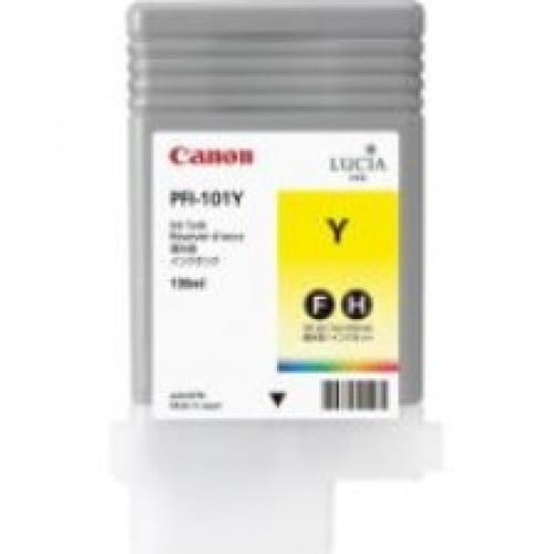 Cartouche d'encre traceur CANON IPF5100/6100 - Jaune - 130ml - PFI-101Y