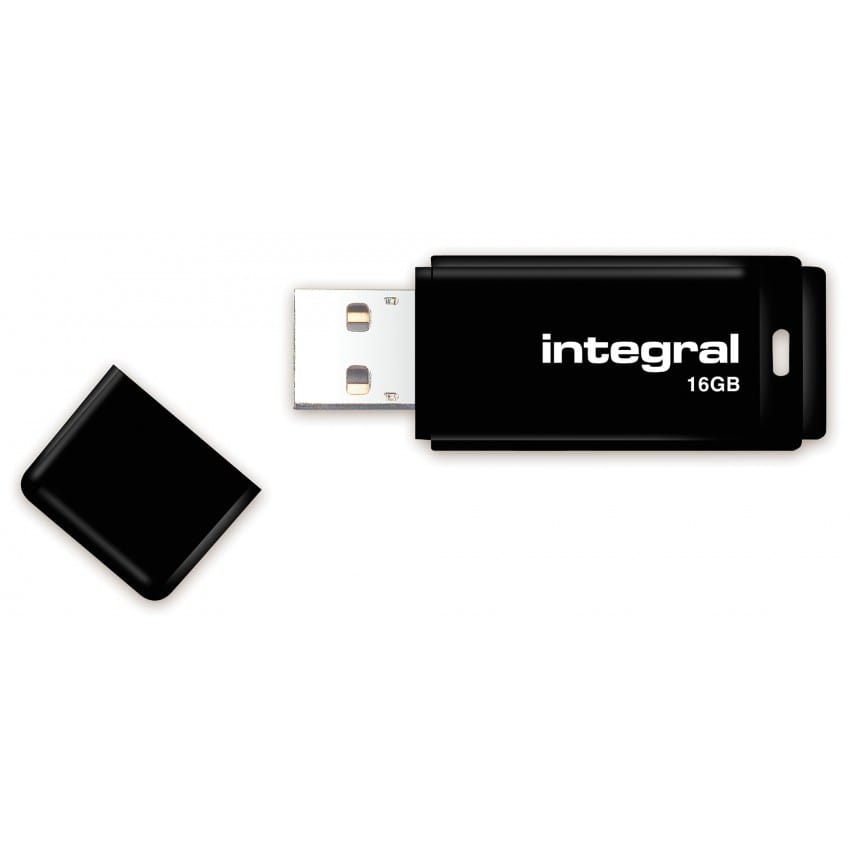 Clé USB 2.0 INTEGRAL Flash Drive Pastel 16 GB (Noir)