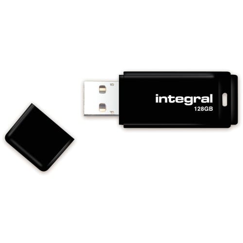 INTEGRAL - Clé USB 2.0 Flash Drive Black 128 GB (Noir)