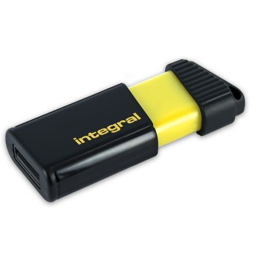 INTEGRAL - Clé USB 2.0 Flash Drive Pulse 64 GB (Jaune)