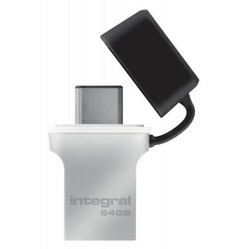 INTEGRAL - Clé USB 3.0 Flash Drive Fusion 64 GB (Métal Noir)