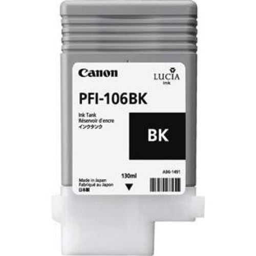 CANON - Cartouche d'encre traceur IPF6300/6350/6400/6450 - Noir - 130ml - PFI-106BK