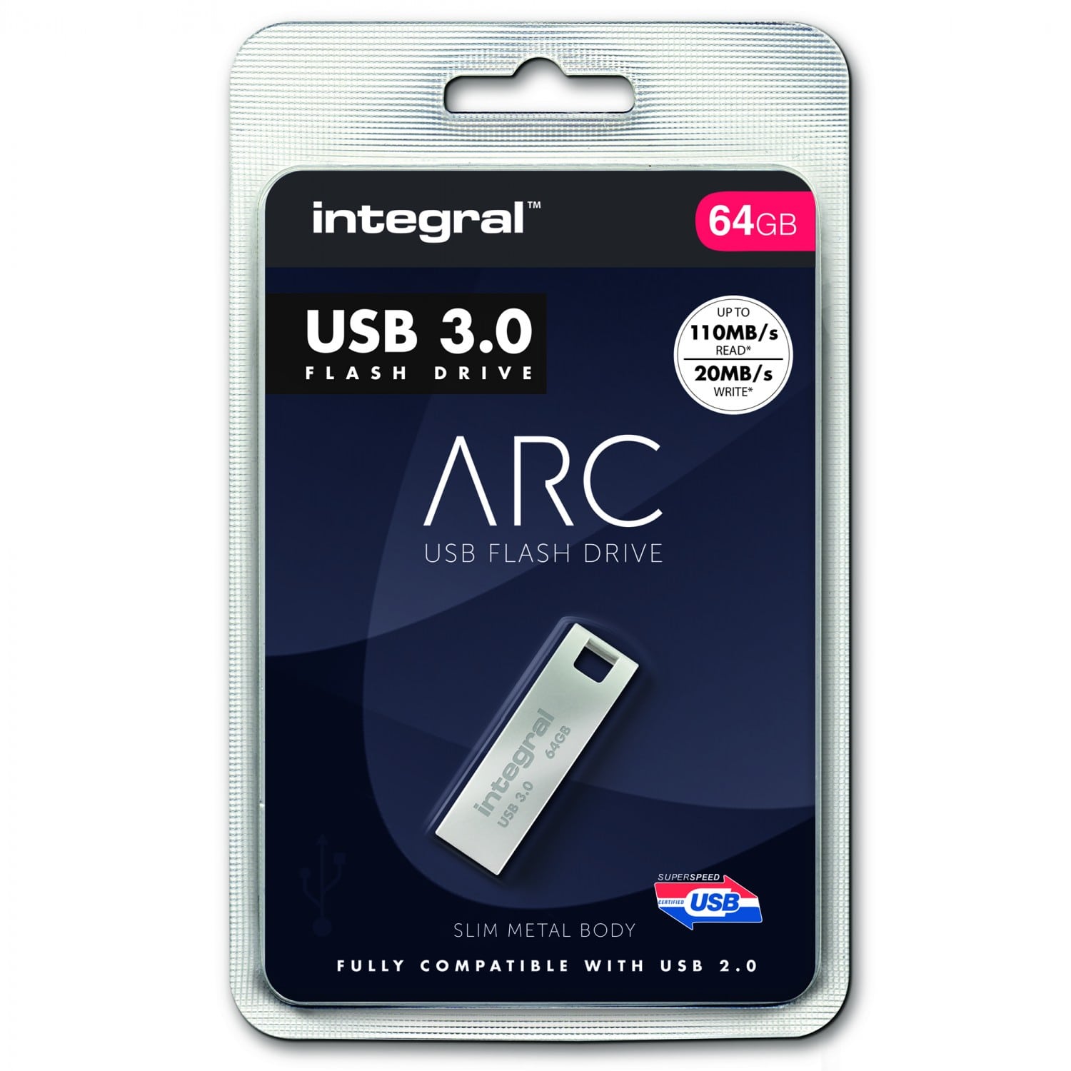 INTEGRAL - CLÉ USB - 64 GO - USB 3.0 - NOIR - La Poste