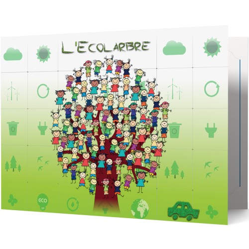 Chemise photo scolaire Collection L'Ecolarbre - Lot de 100