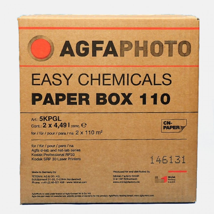 Pack entretien pour minilab Agfa et Kodak - 5KPGL Easy Chemicals paper box 110 (Carton de 2)