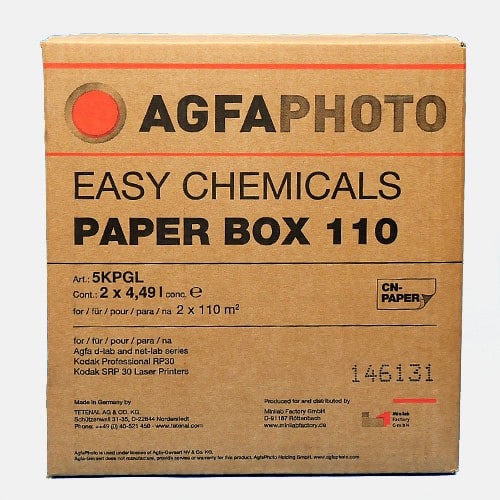 AGFA - Pack entretien RA-4 5KPGL Easy Chemicals paper box 110 - pour minilab Agfa et Kodak (Carton de 2)