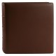 traditionnel ROMA - 100 pages ivoires - Couverture Cuir marron 30x31cm