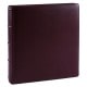 traditionnel ROMA - 100 pages ivoires - Couverture Cuir bordeaux 30x31cm