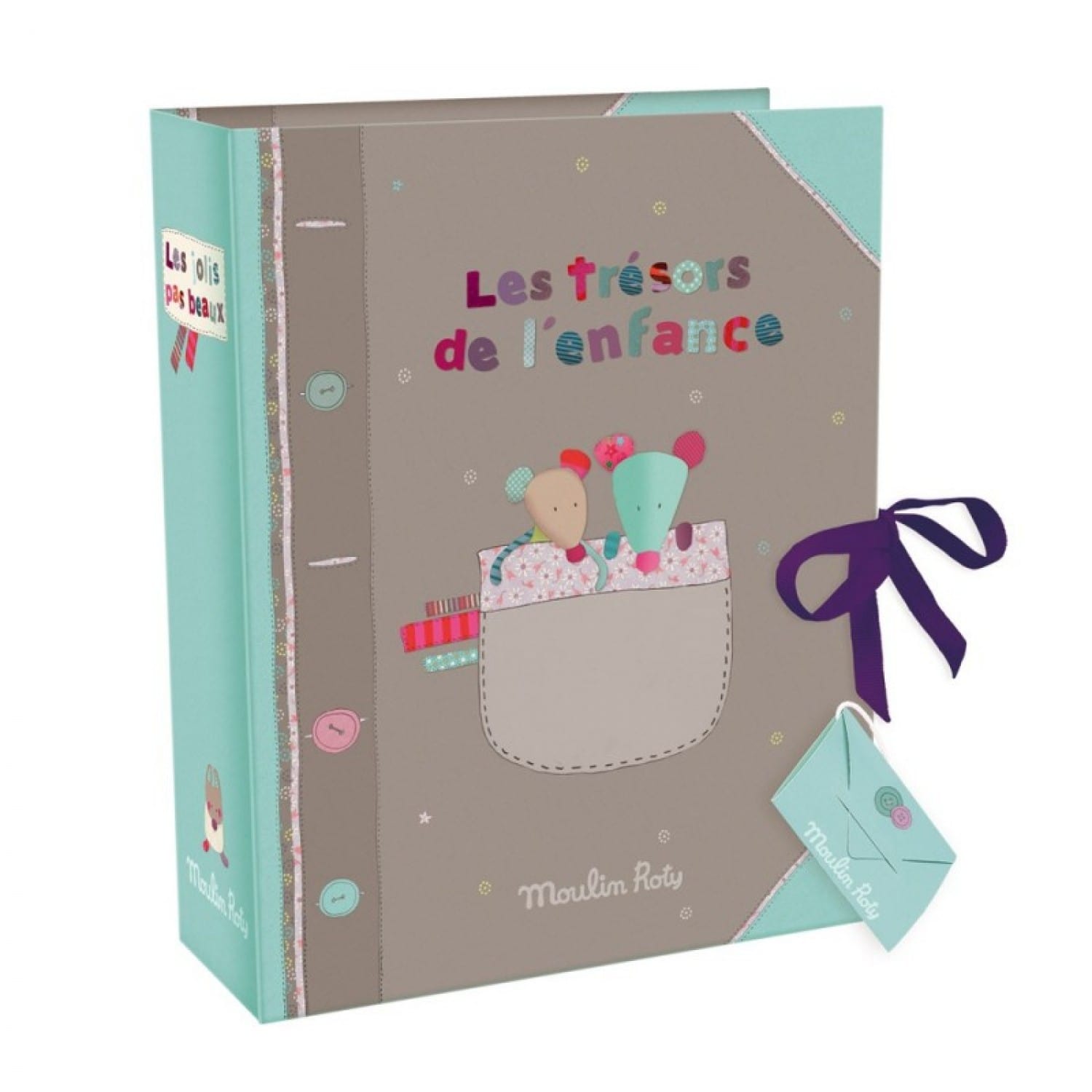 Coffret album de naissance avec tiroirs