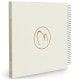 24 feuillets blancs 24x24cm - Impression couverture avec dorure Or
