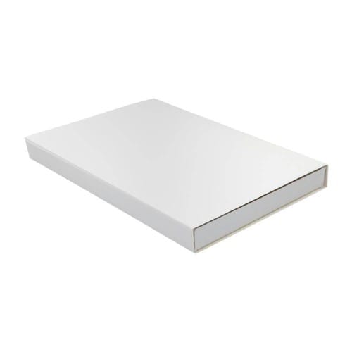 Coffret cadeau personnalisable blanc brillant - Dim. 195 x 283 x 25mm