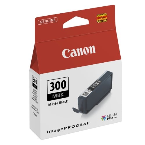 CANON - Cartouche d'encre traceur PFI-300MBK noir mat pour Prograf Pro-300 (14,4ml)