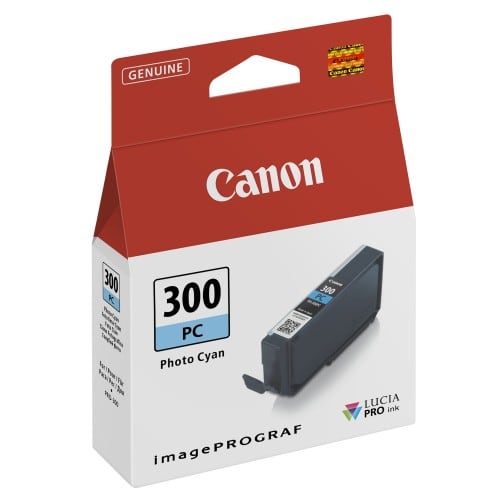 CANON - Cartouche d'encre traceur PFI-300PC photo cyan pour Prograf Pro-300 (14,4ml)