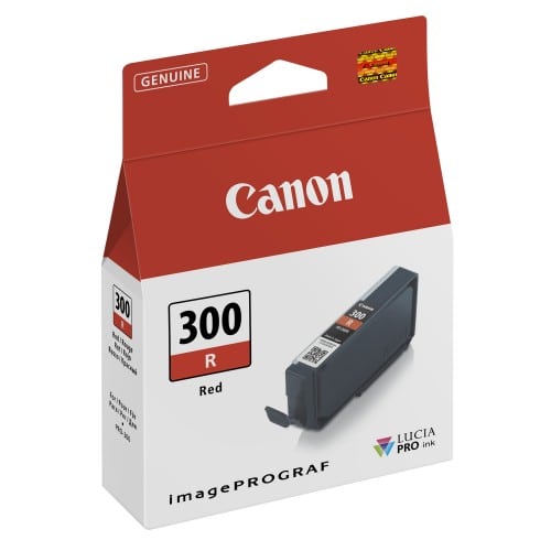 CANON - Cartouche d'encre traceur PFI-300R rouge pour Prograf Pro-300 (14,4ml)