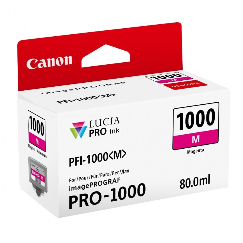 cartouche PFI-1000M magenta pour Prograf Pro 1000 (80ml)