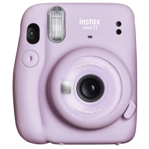 FUJI - Appareil photo instantané Instax Mini 11 - Format photo 62 x 46mm -  Livré avec 2 piles LR6 et dragonne - Lilac Purple (Violet)