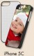 Coque smartphone MB TECH 2D iPhone 5C souple blanche avec feuille aluminium