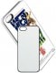 Coque smartphone MB TECH 2D iPhone 5 / 5S souple blanche avec feuille aluminium