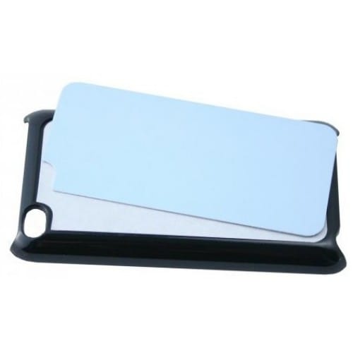 Coque 2D IPod TECHNOTAPE 4 rigide noir avec feuille aluminium