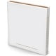 12 feuillets blancs  - Couverture impression avec Dorure Or