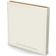 12 feuillets blancs  - Couverture impression avec Dorure Or