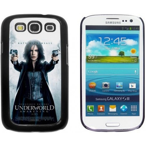 Coque smartphone 2D Samsung Galaxy S3 rigide transparente avec feuille aluminium