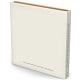 12 feuillets blancs  - Couverture impression avec Dorure Argent