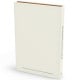 12 feuillets blancs  - Couverture impression avec Dorure Argent