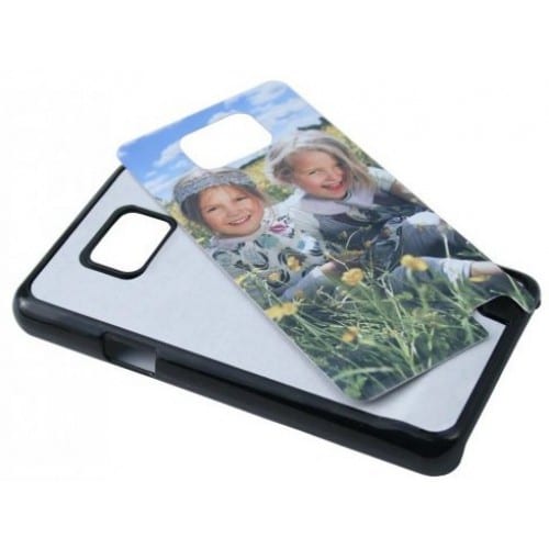 Coque smartphone TECHNOTAPE 2D Samsung Galaxy S2/GT-i9100 rigide noire avec feuille aluminium