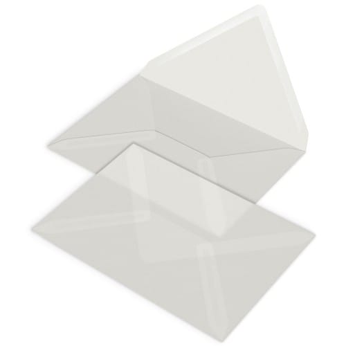 Enveloppe MB TECH transparente 12 x 17cm (Conseillée pour les Faire-part PFP009 ou PFP024)