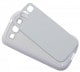 Coque smartphone TECHNOTAPE 2D Samsung Galaxy S3/GT-i9300 souple blanche avec feuille aluminium