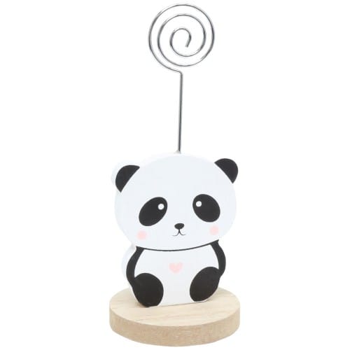 DEKNUDT - Porte-photo bois - pince avec panda - à l'unité