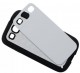 Coque smartphone TECHNOTAPE 2D Samsung Galaxy S3/GT-i9300 souple noire avec feuille aluminium