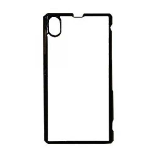 Coque smartphone 2D Sony Xperia Z1 rigide noire avec feuille aluminium