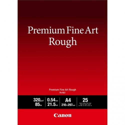 CANON - Papier jet d'encre Premium Fine Art Rough FA-RG1 A4 25 feuilles