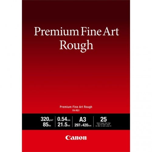 CANON - Papier jet d'encre Premium Fine Art Rough FA-RG1 A3 25 feuilles