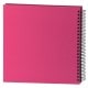 classique série ''Fun'' à spirales 200 photos 10x15 ou 100 photos 13x18 - Fushia - Couverture rigide