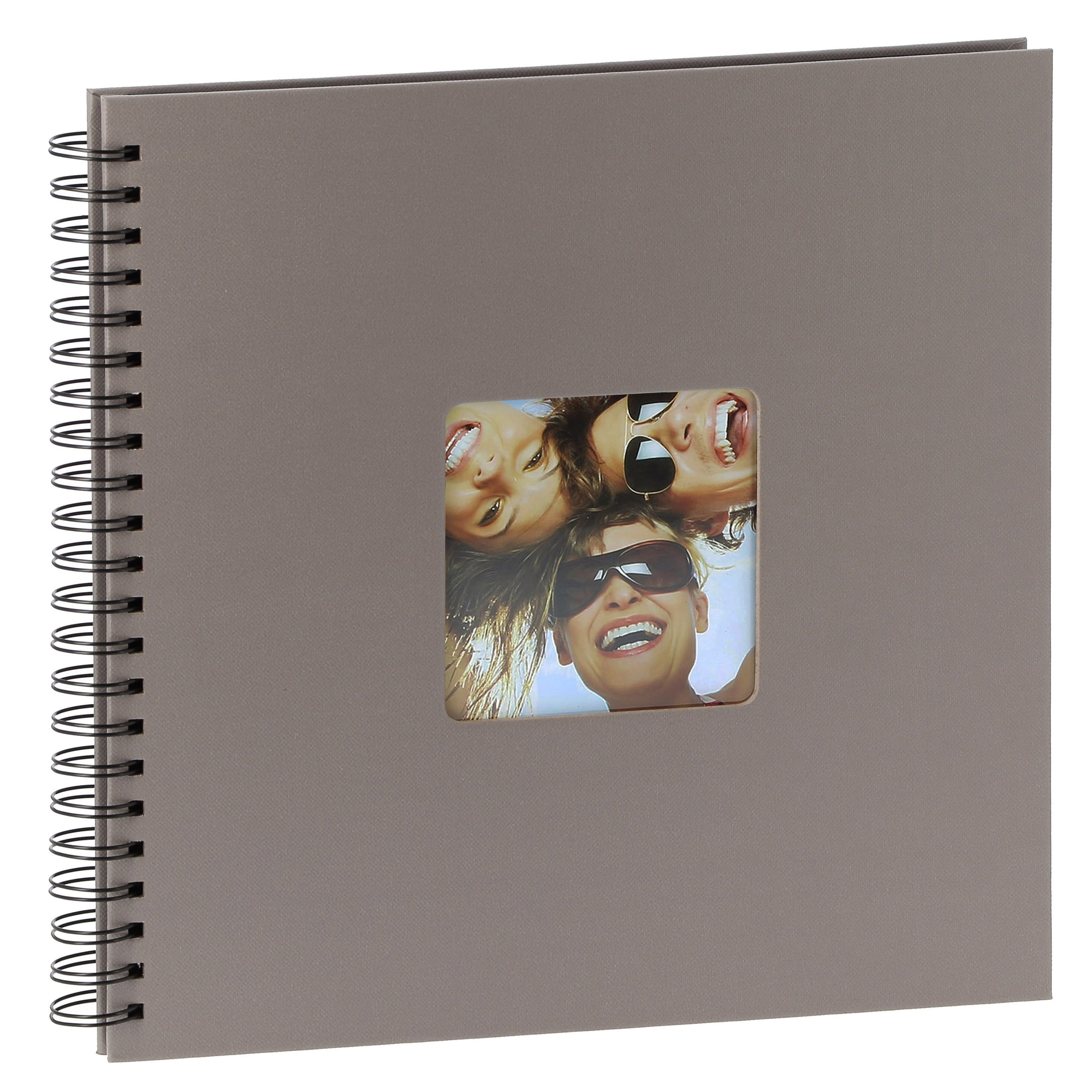 WALTHER DESIGN - Album photo traditionnel FUN - 50 pages noires - 200 photos - Couverture Taupe 30x30cm + fenêtre