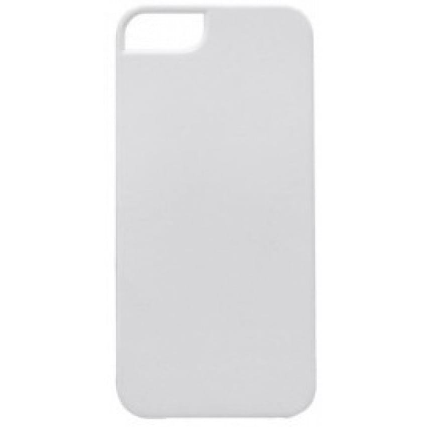 Coque smartphone MB TECH 3D iPhone 3D iPhone 5 / 5S rigide blanc mat