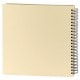 classique série ''Fun'' à spirales 200 photos 10x15 ou 100 photos 13x18 - Beige - Couverture rigide