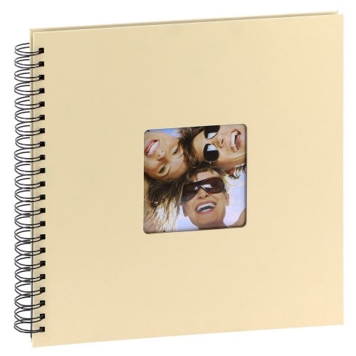 WALTHER DESIGN - Album photo traditionnel FUN - 50 pages noires - 200 photos - Couverture Beige 30x30cm + fenêtre