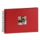 traditionnel Walther Design FUN - 20 pages noires - 40 photos - Couverture Rouge 17x23cm