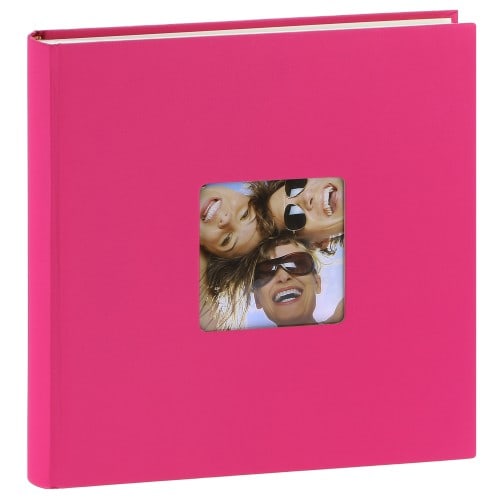 classique série ''Fun'' traditionnel 400 photos 10x15 ou 200 photos 13x18 - Fushia - Couverture rigide