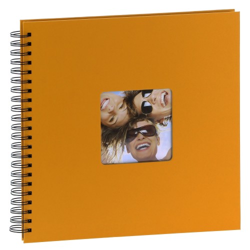 WALTHER DESIGN - Album photo traditionnel FUN - 50 pages noires - 200 photos - Couverture Jaune 30x30cm