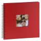 classique série ''Fun'' à spirales 200 photos 10x15 ou 100 photos 13x18 - Rouge - Couverture rigide